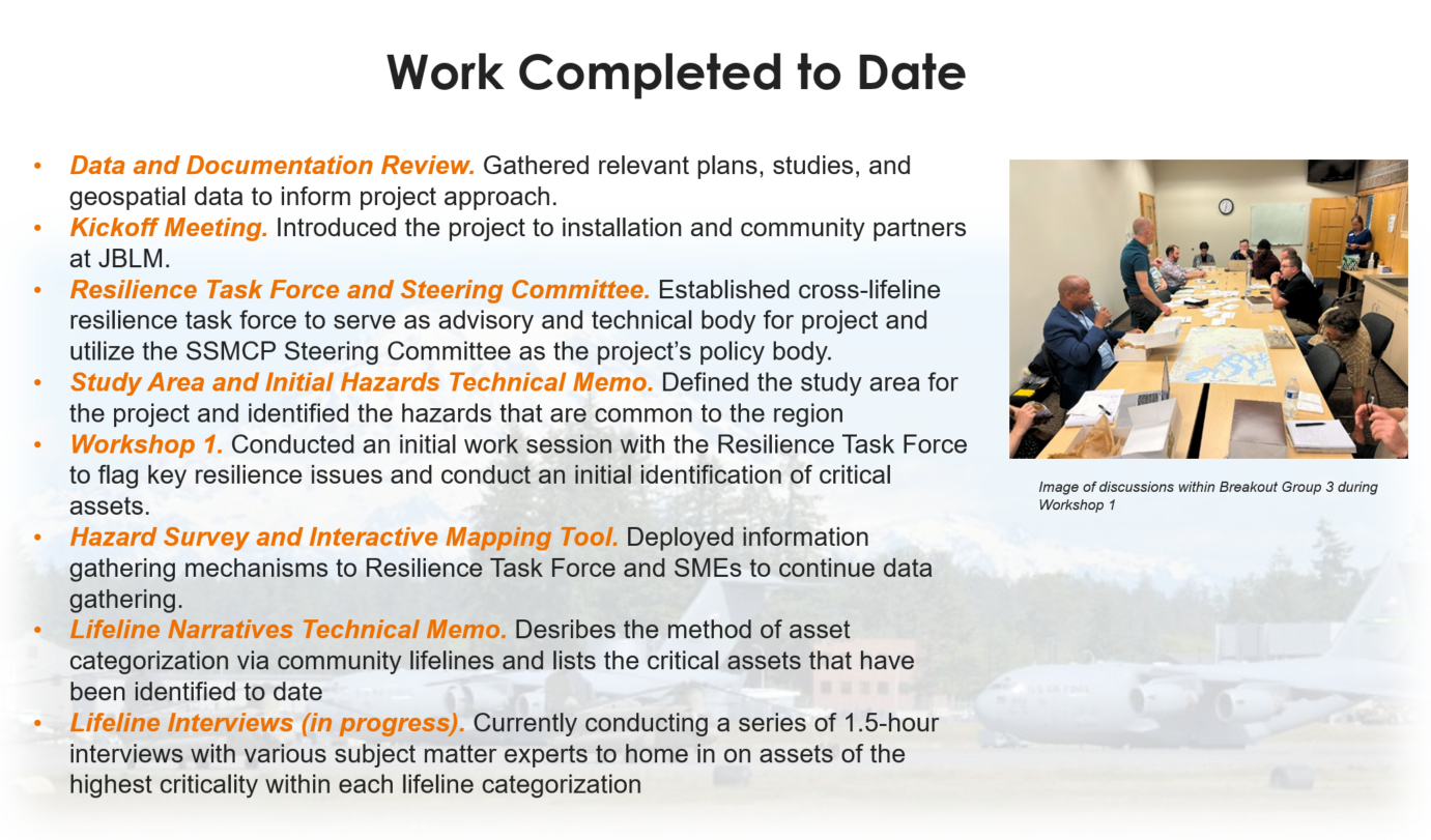 JBLM Military Installation Resiliency Review South Sound Military and
